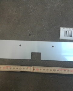 Bended plate w/tags - Scraber 2mm SST f/Shutter SR25